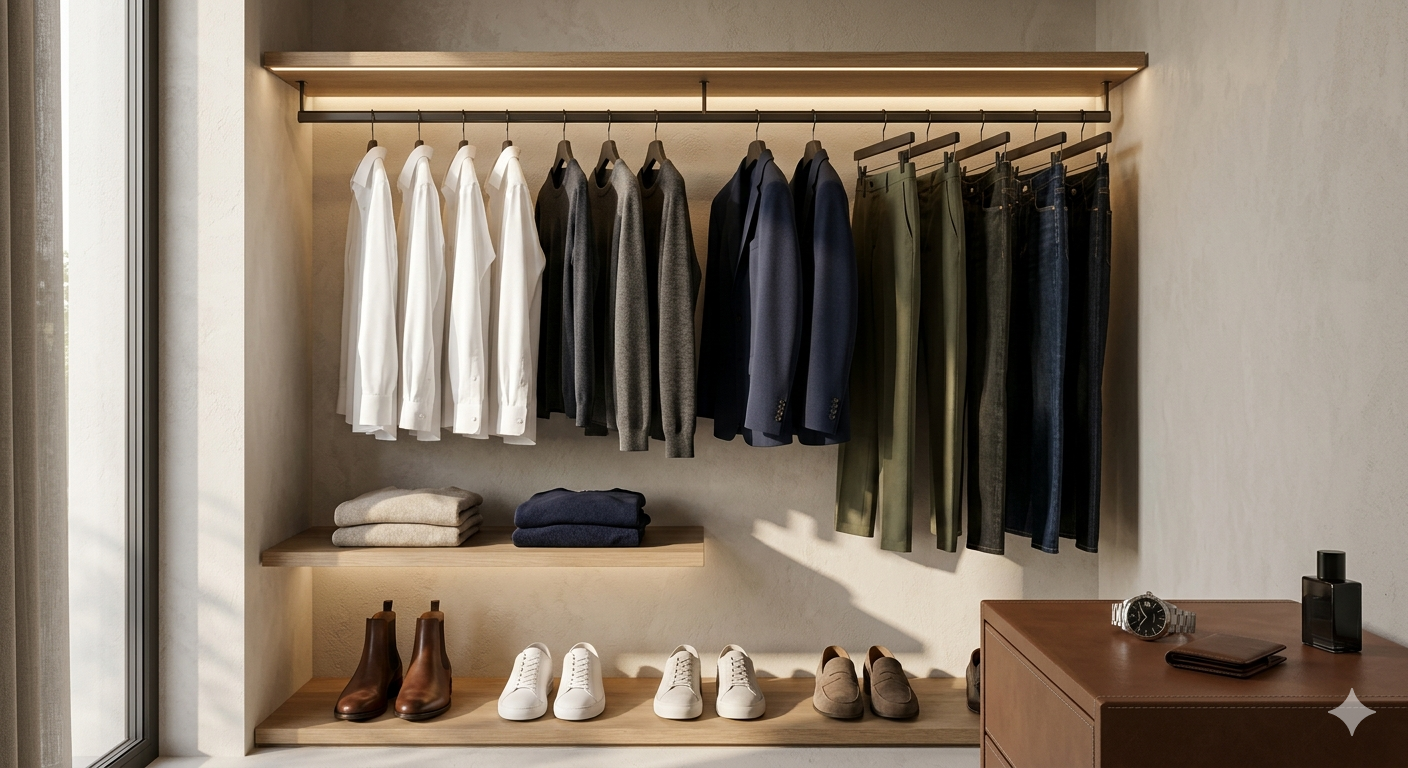 Kusursuz Görünümün Şifresi: Modern Erkeğin Kapsül Gardırop Rehberi